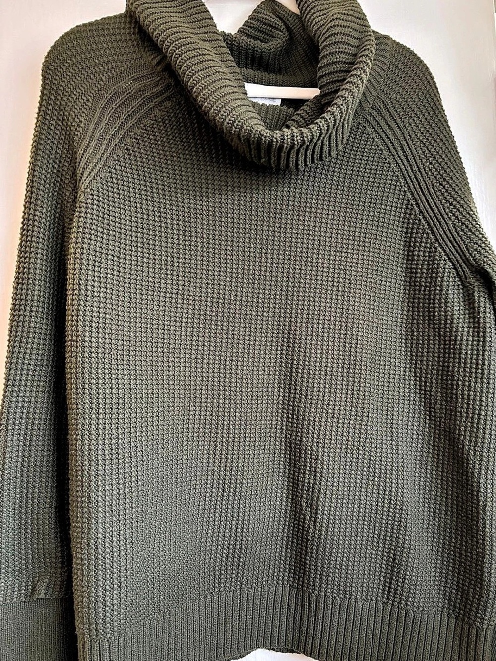 Market & Spruce Sharon Thumb Hole Sweater Olive Size XL